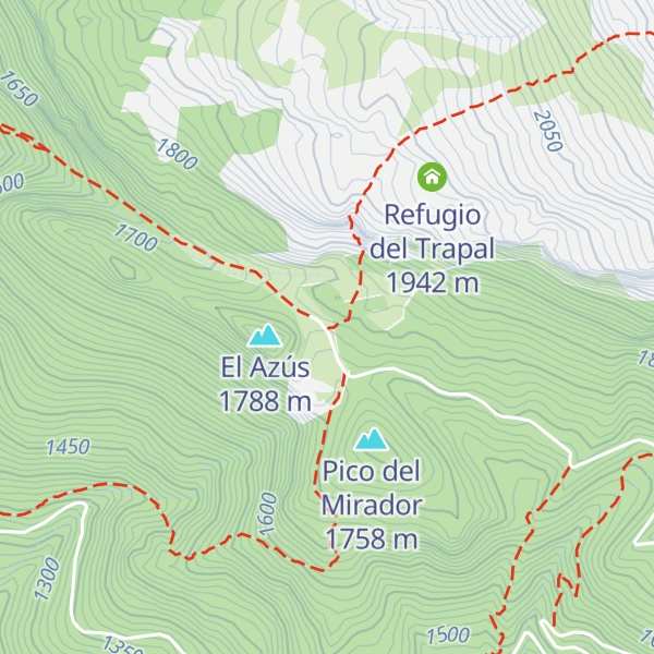 Map of Refugio de La Trapa