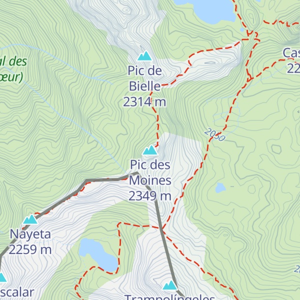 Map of Pic des Moines