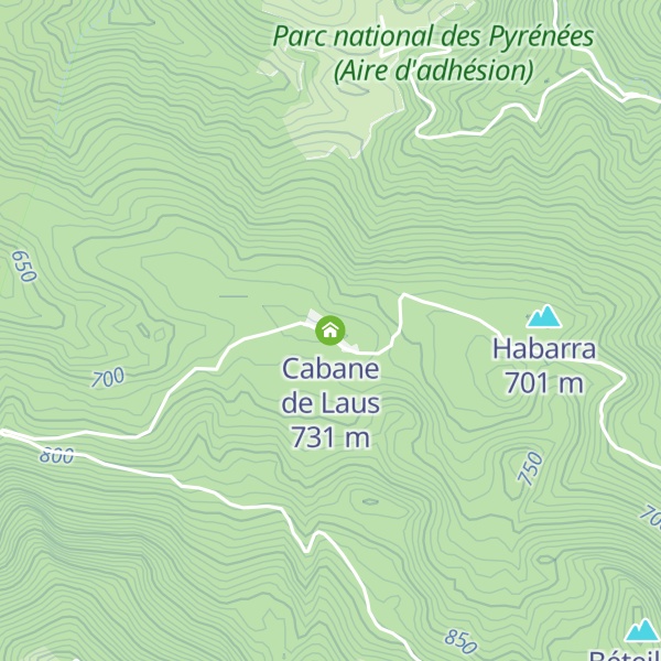 Map of Cabane de Laus