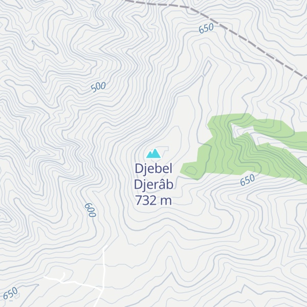 Map of Djebel Djerâb