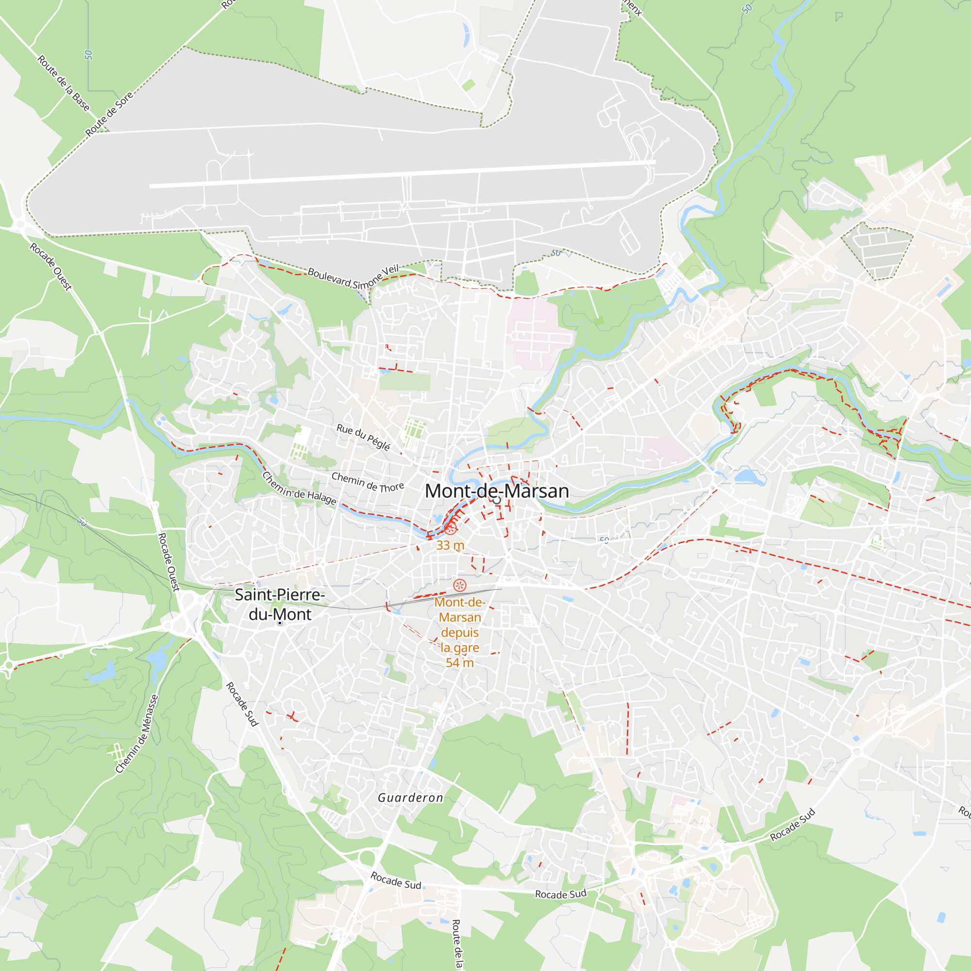 Office de Tourisme de Mont-de-Marsan map