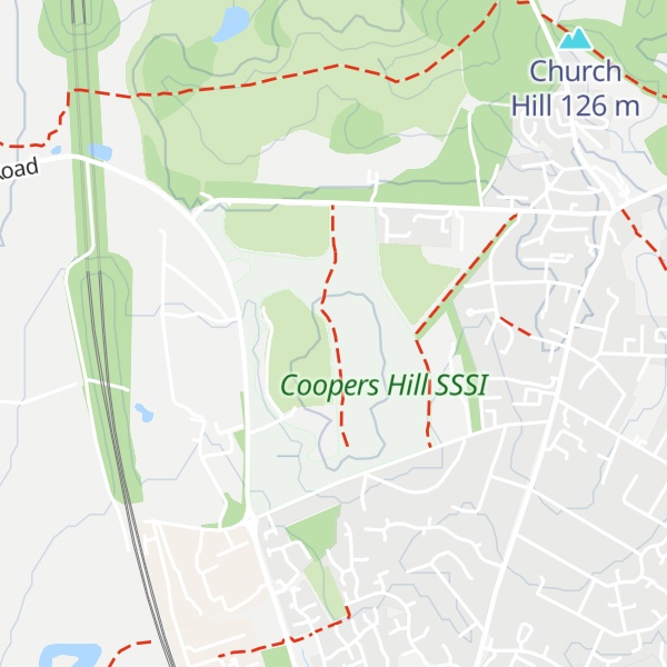 Map of Cooper's Hill