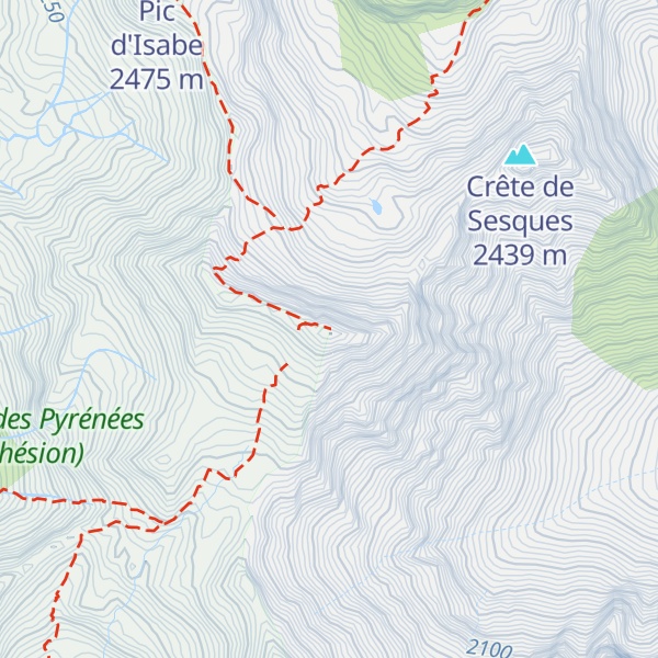 Map of L'Escarpu ou Pic de Sesques