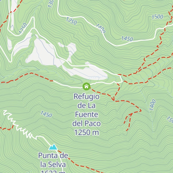 Map of Refugio de La Fuente del Paco