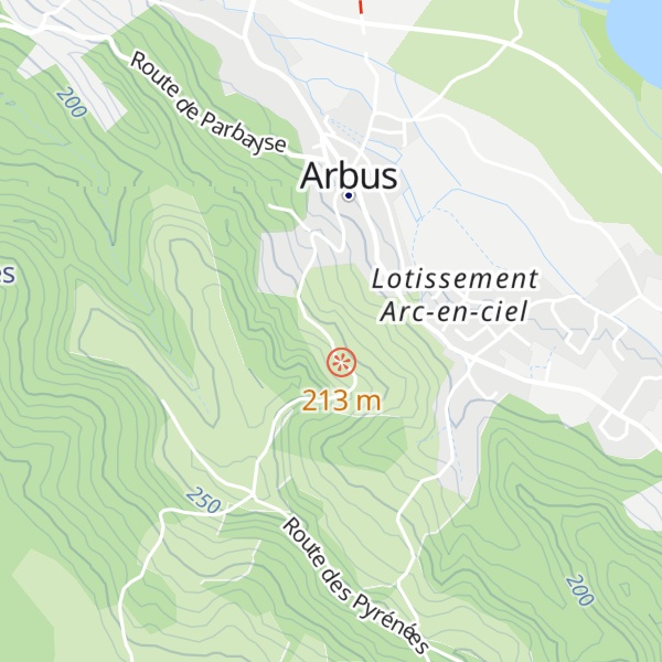 Map of Gîte Maison Biscar
