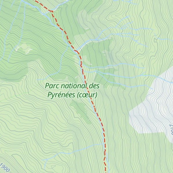 Map of Cabane de la Baigt de Saint-Cours