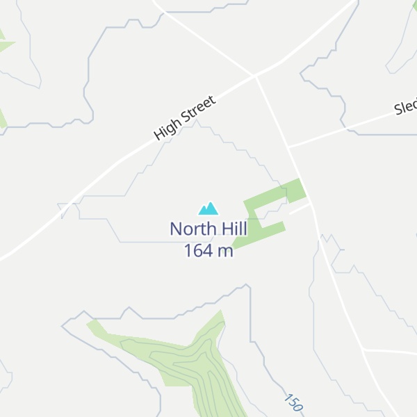 Map of North Hill