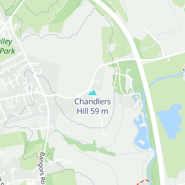 Map of Chandlers Hill