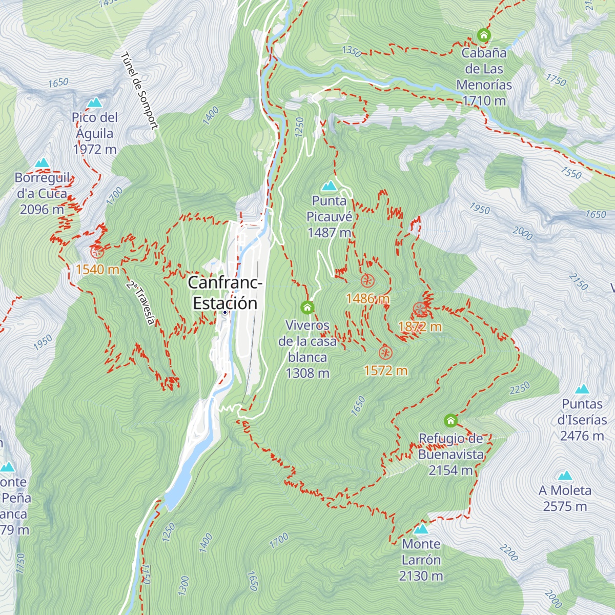 Viveros de la casa blanca map