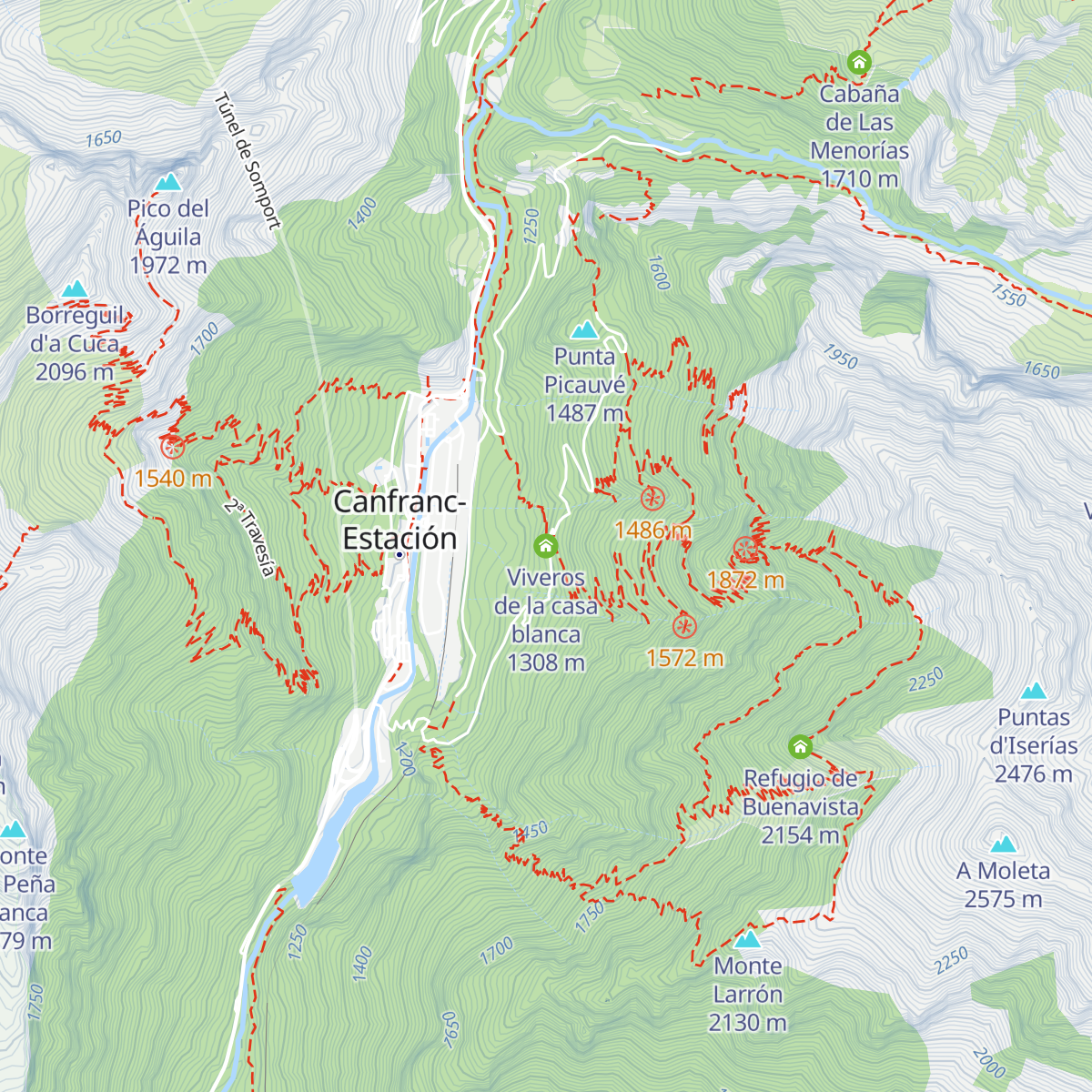 Viveros de la casa blanca map