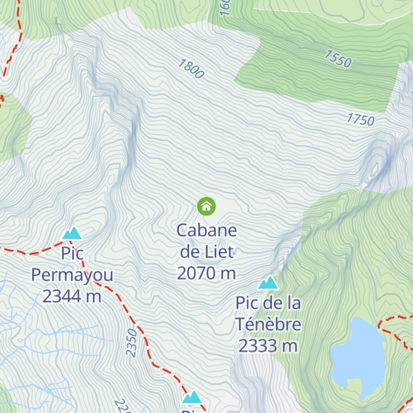 Map of Cabane de Liet