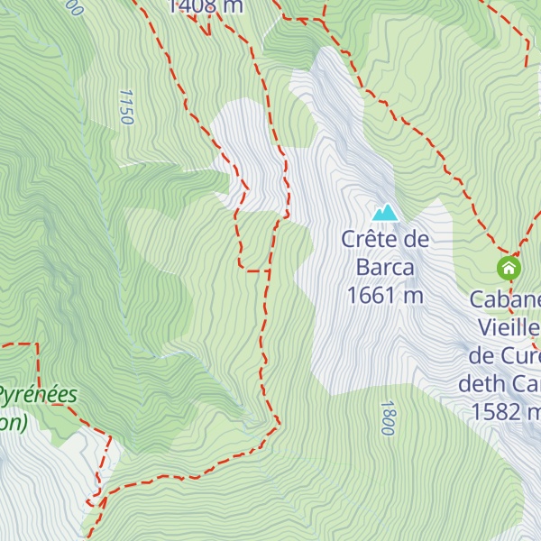 Map of Cabane du Horquèth