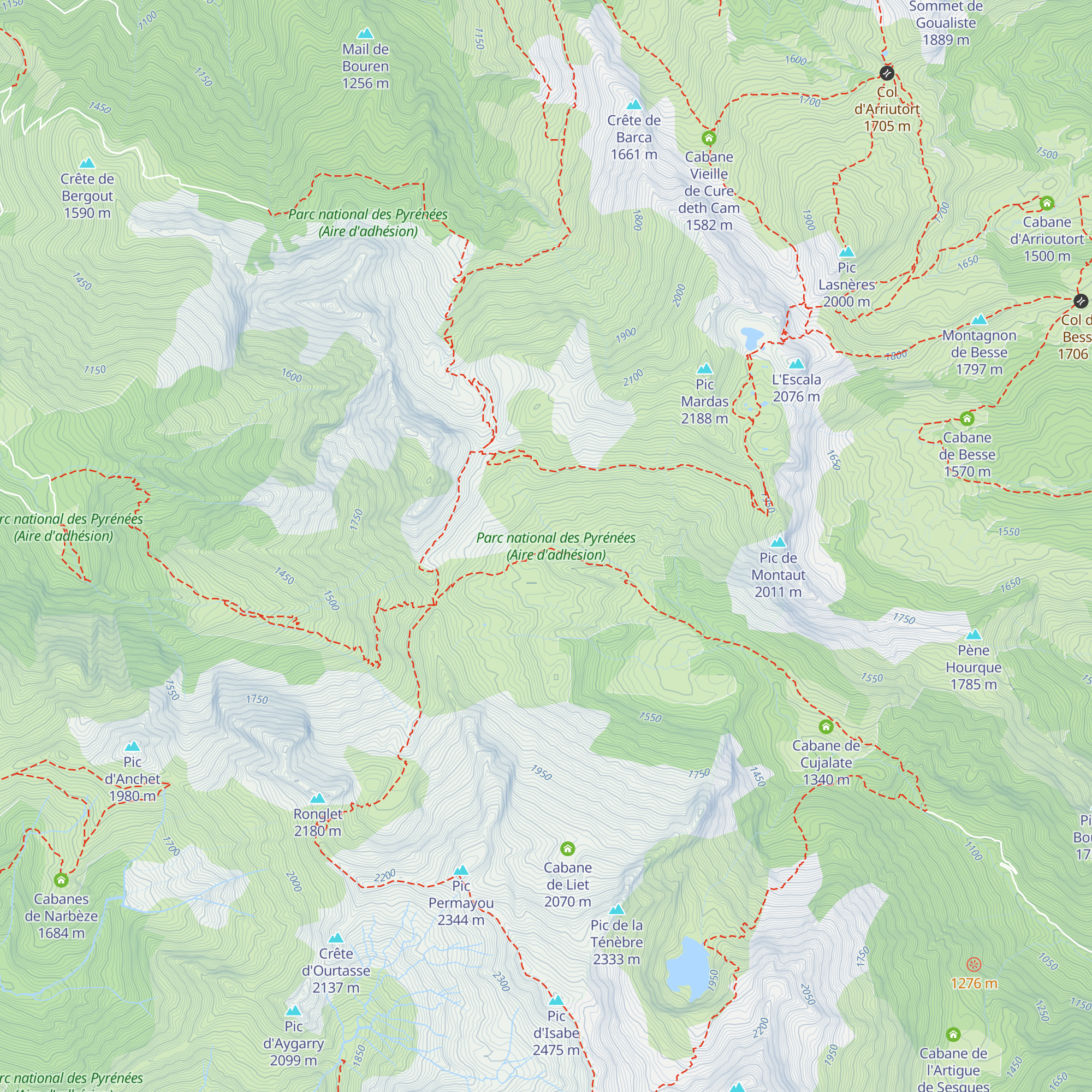 Cabane Laiterine map