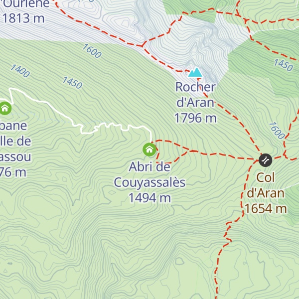 Map of Abri de Couyassalès