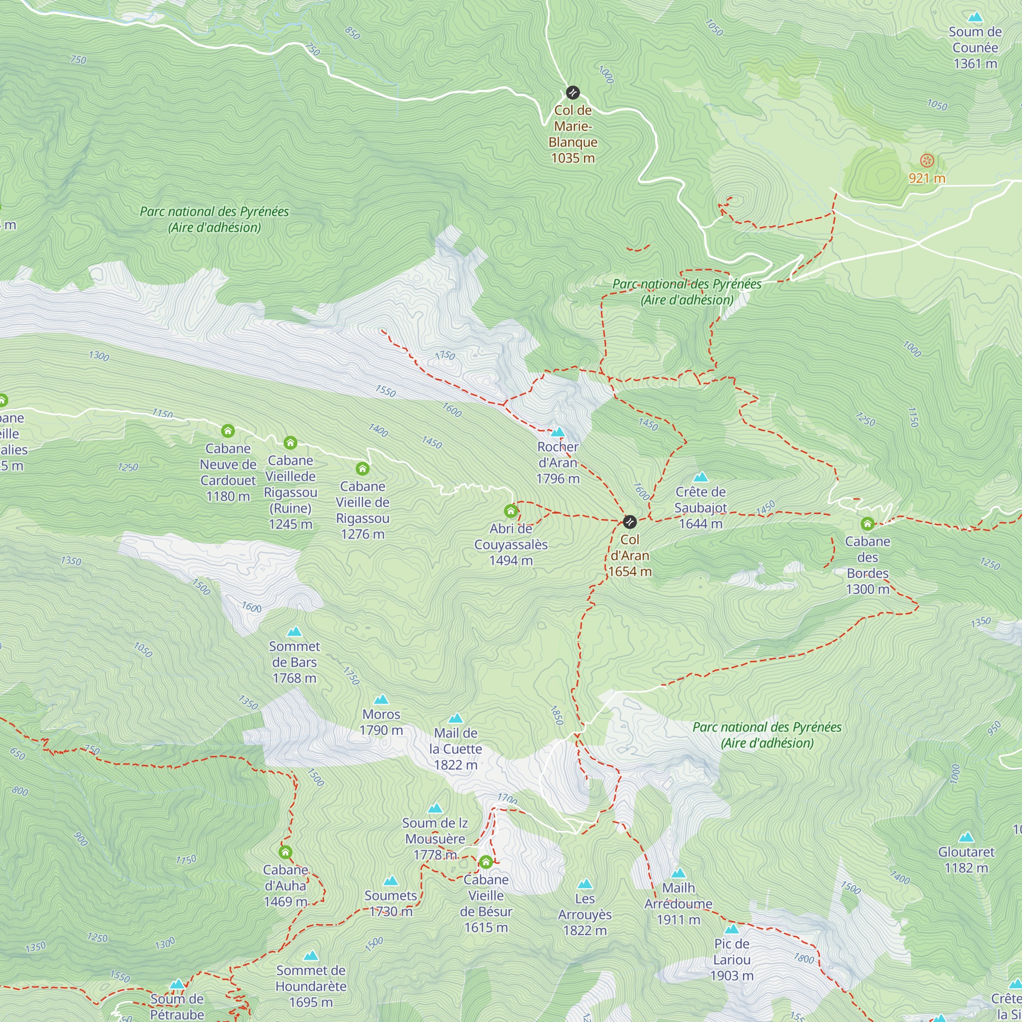 Abri de Couyassalès map