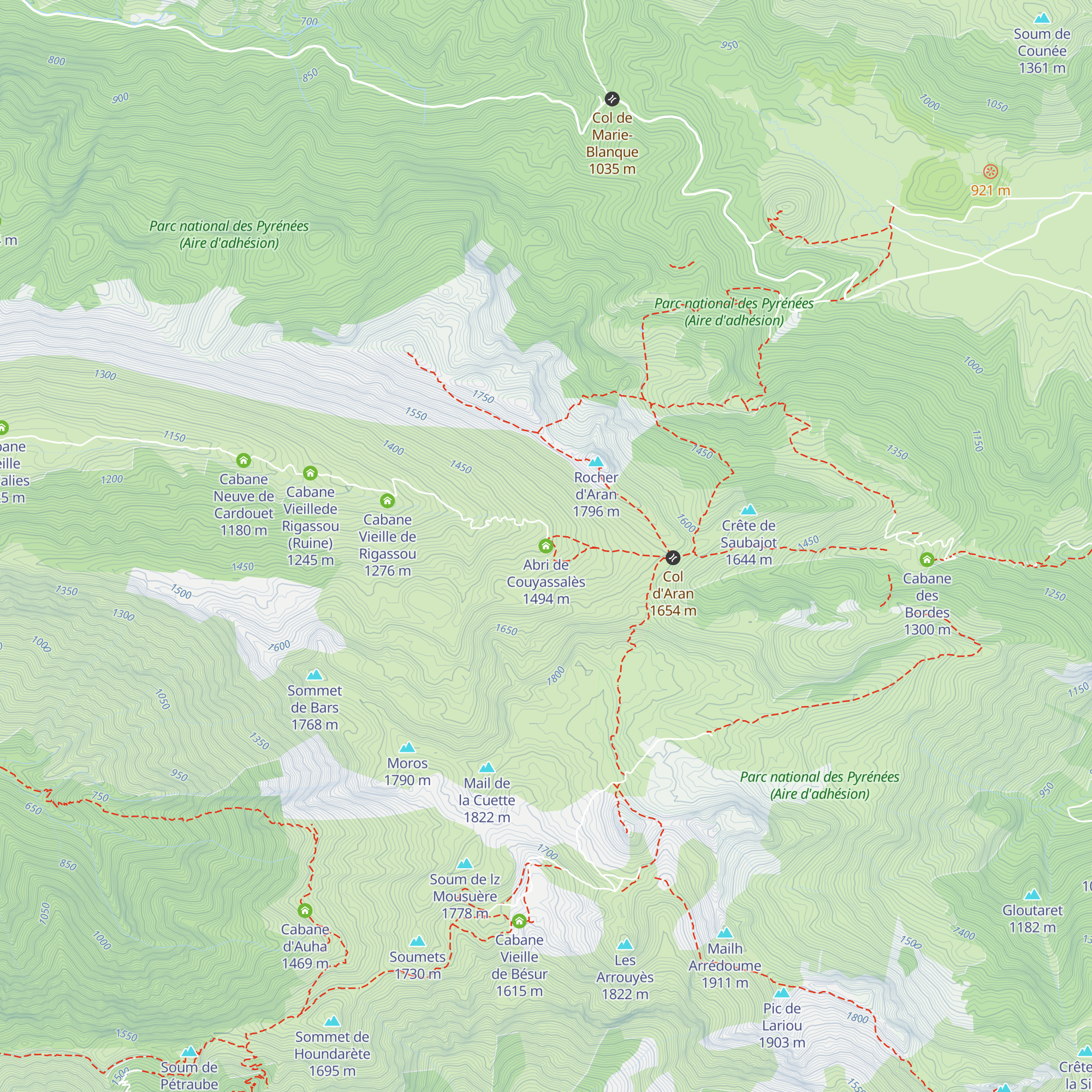 Abri de Couyassalès map