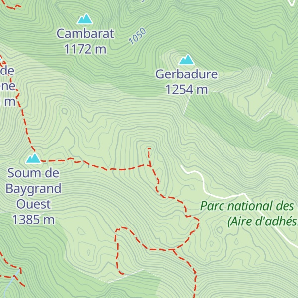 Map of Pic d'Escurets