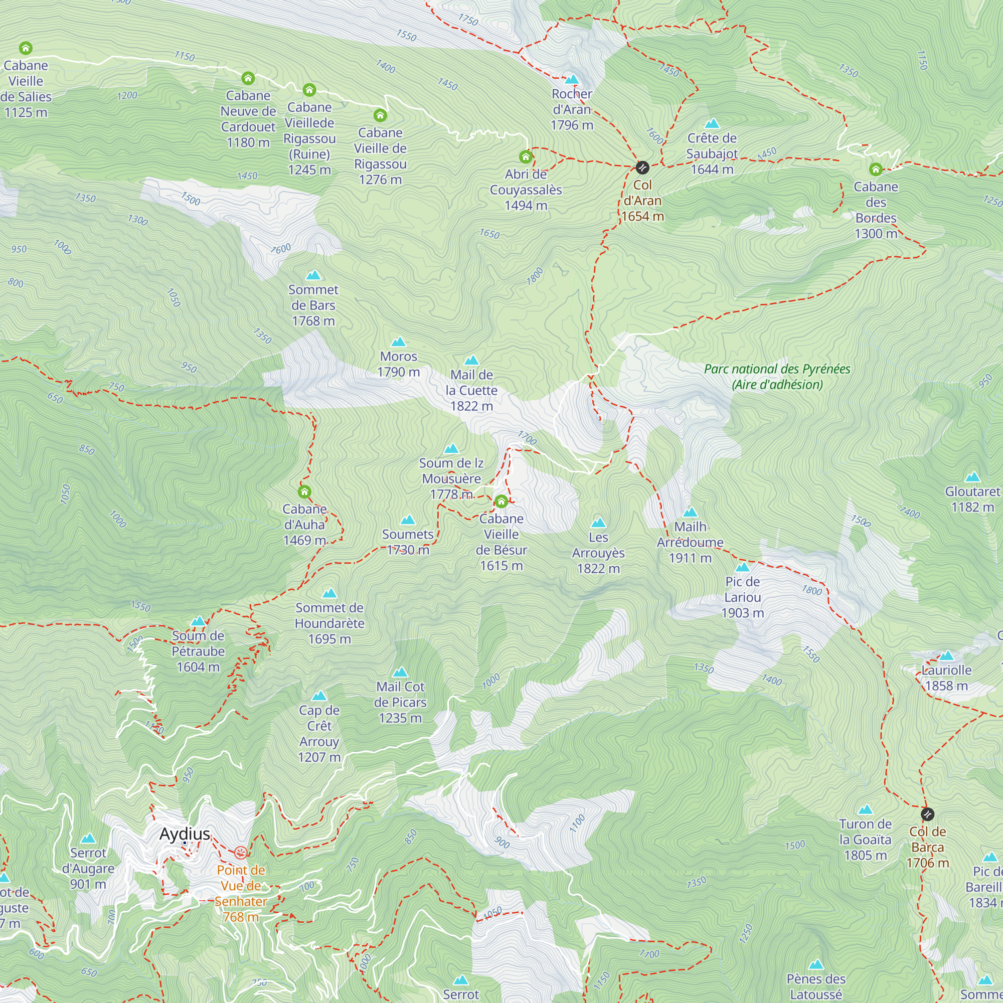 Cabane Vieille de Bésur map