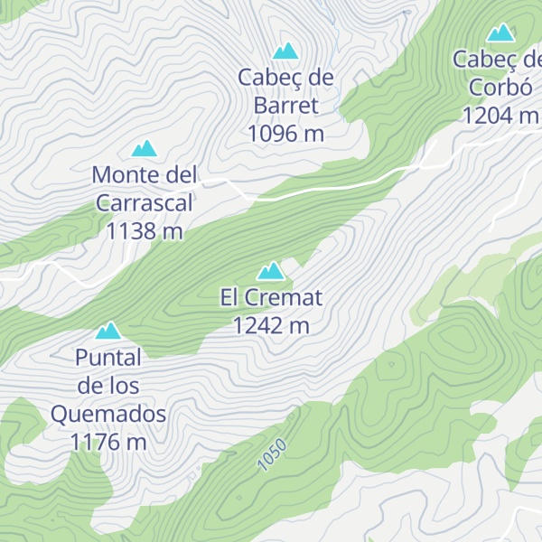 Map of El Cremat