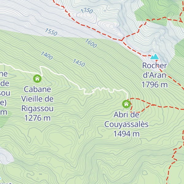 Map of Cabane de Gurmensès (Ruine)