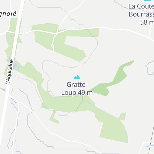 Map of Gratte-Loup