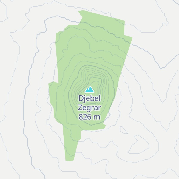 Map of Djebel Zegrar