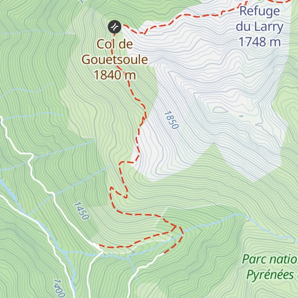 Map of Cabane de Gouetsoule