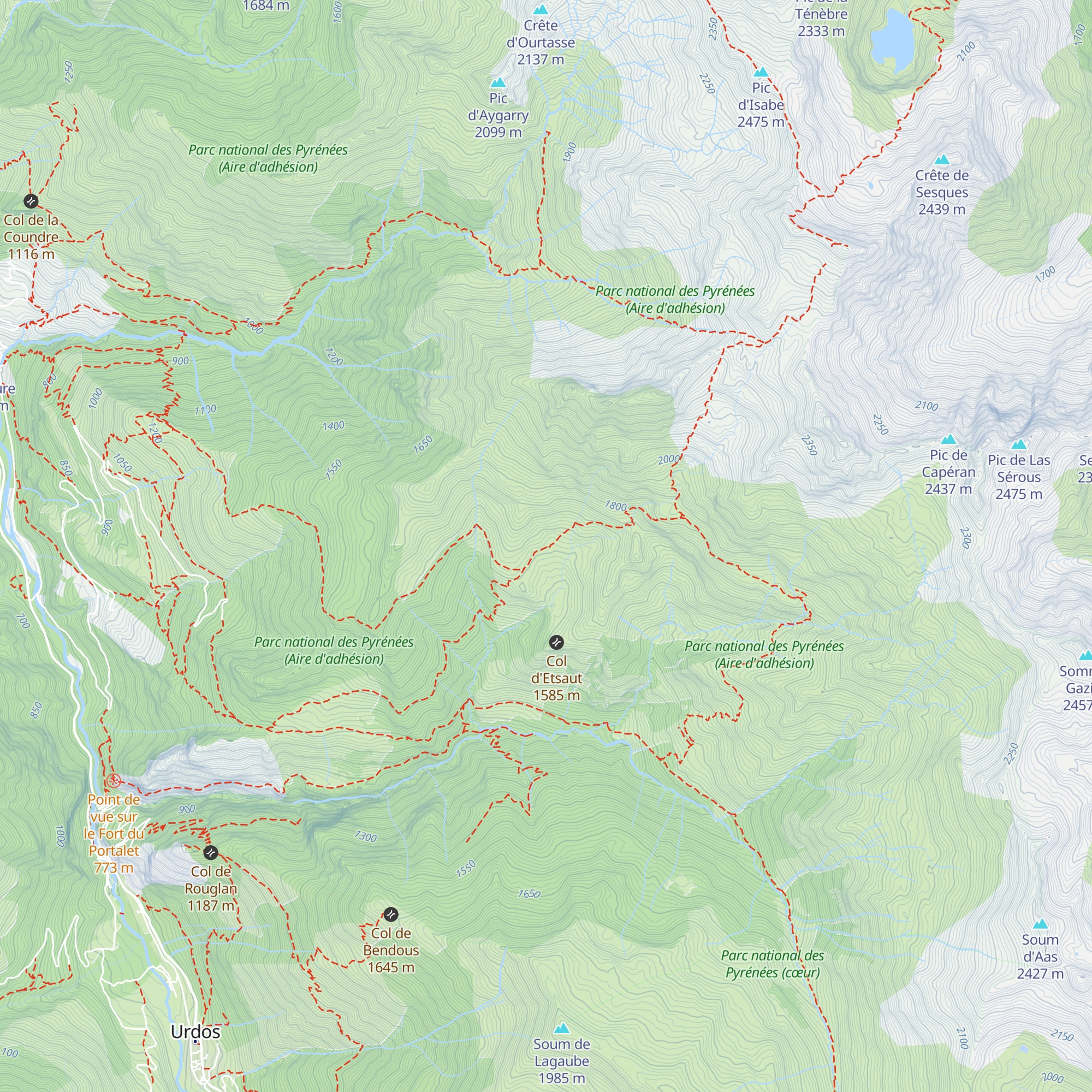 Cabane de Licoué map