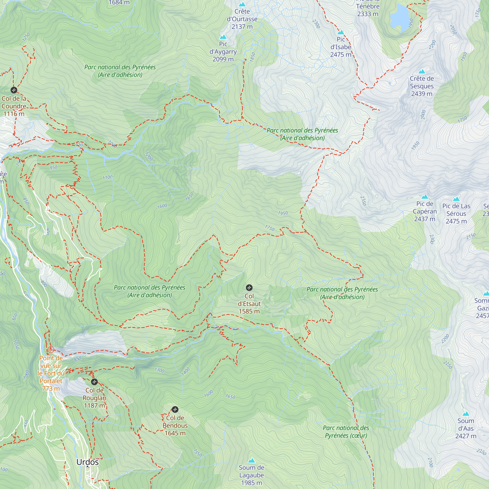 Cabane de Licoué map