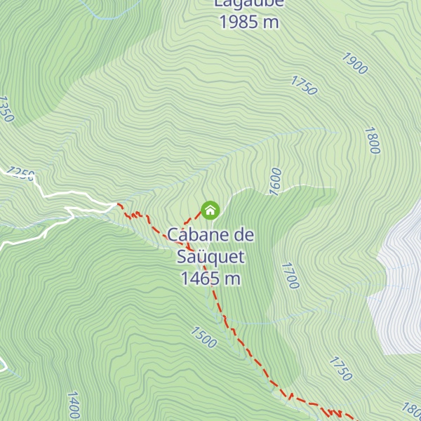 Map of Cabane de Saüquet