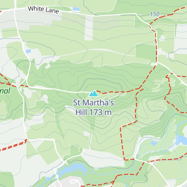 Map of St Martha's Hill