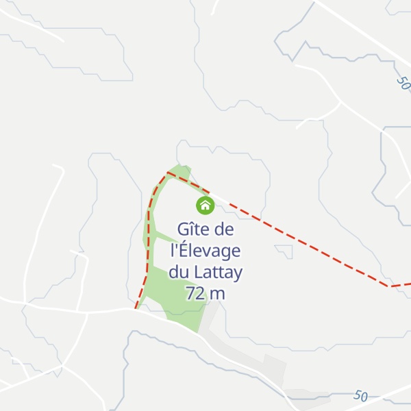 Map of Gîte de l'Élevage du Lattay