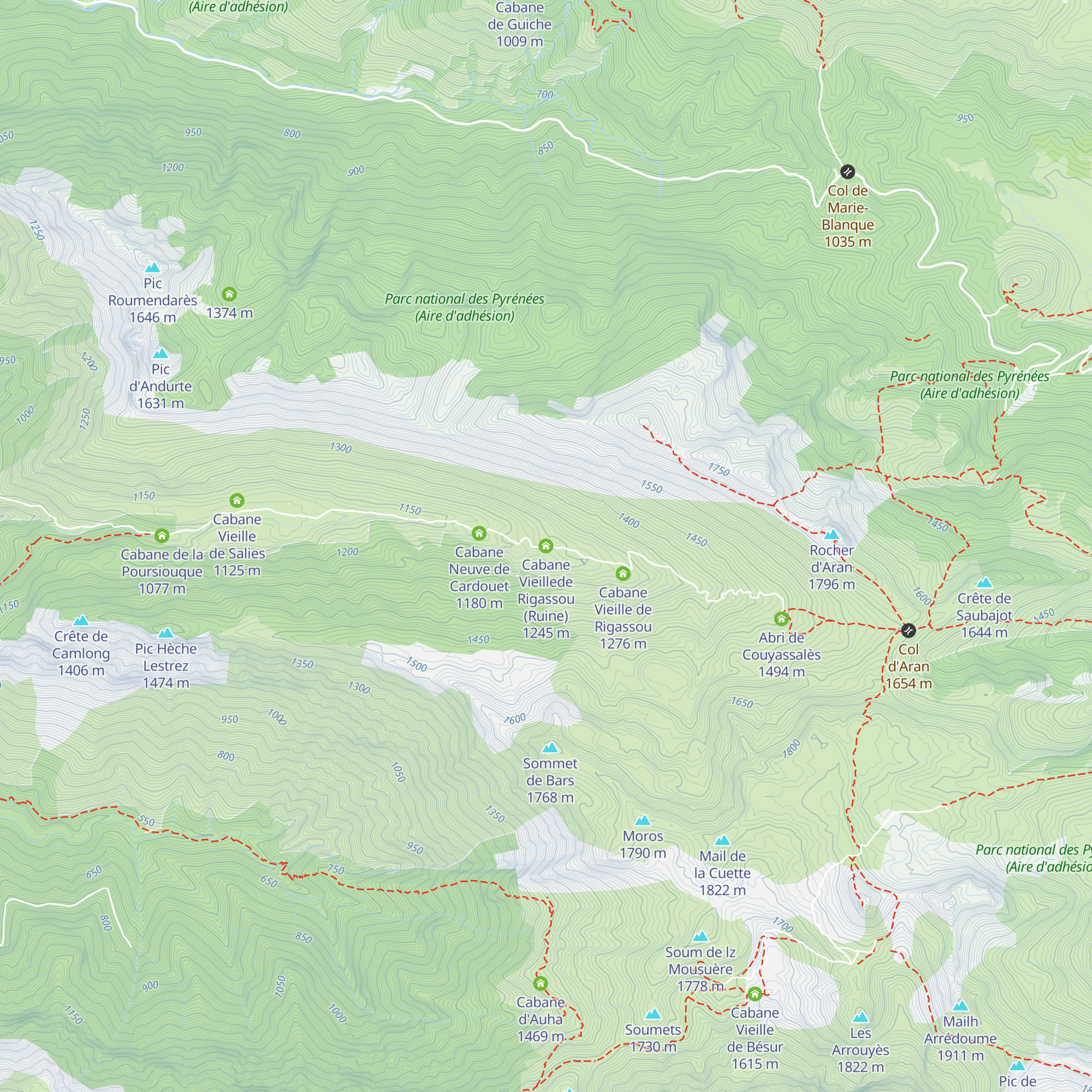 Cabane Vieillede Rigassou (Ruine) map