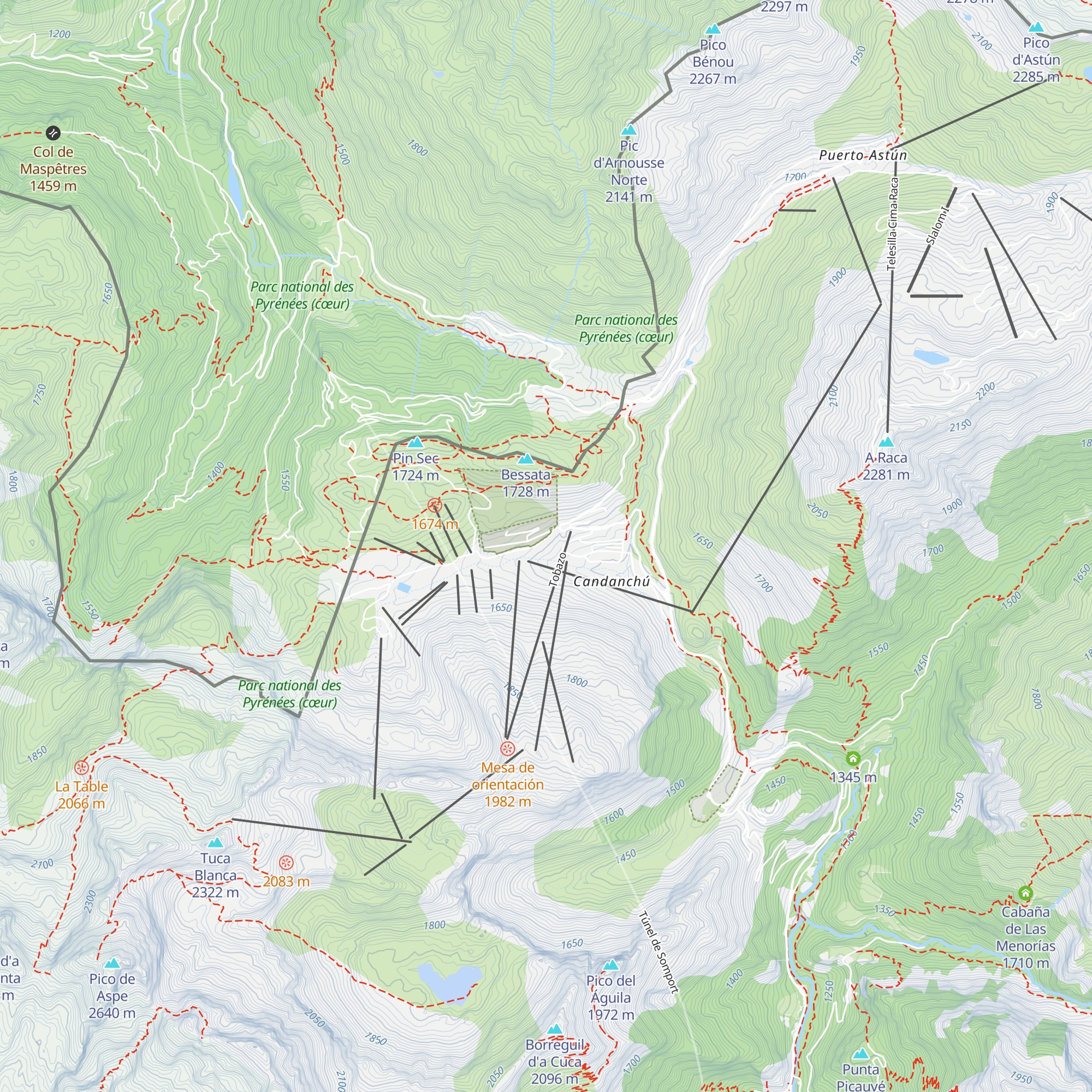 Refugio Pepe Garces map