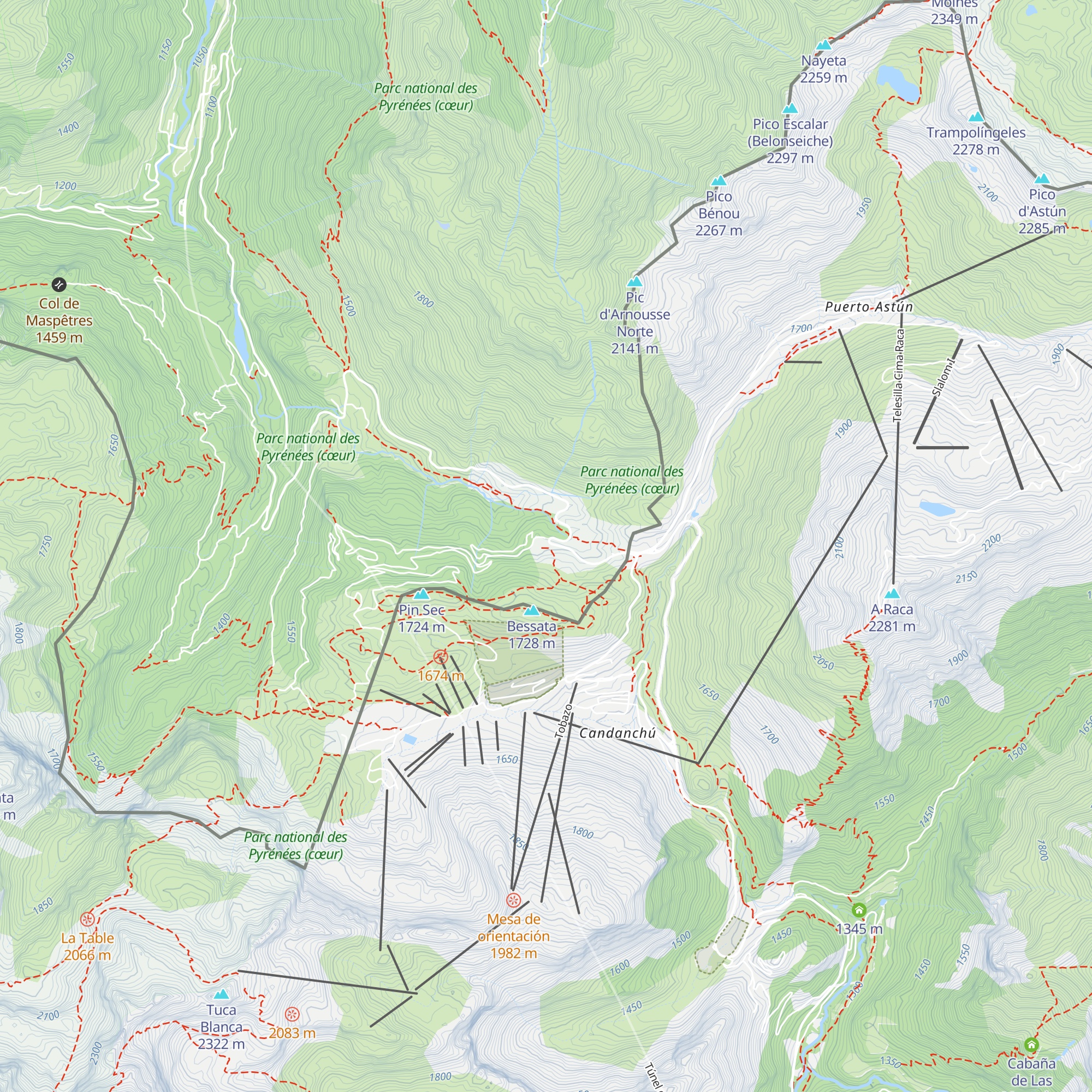 Gîte Somport map