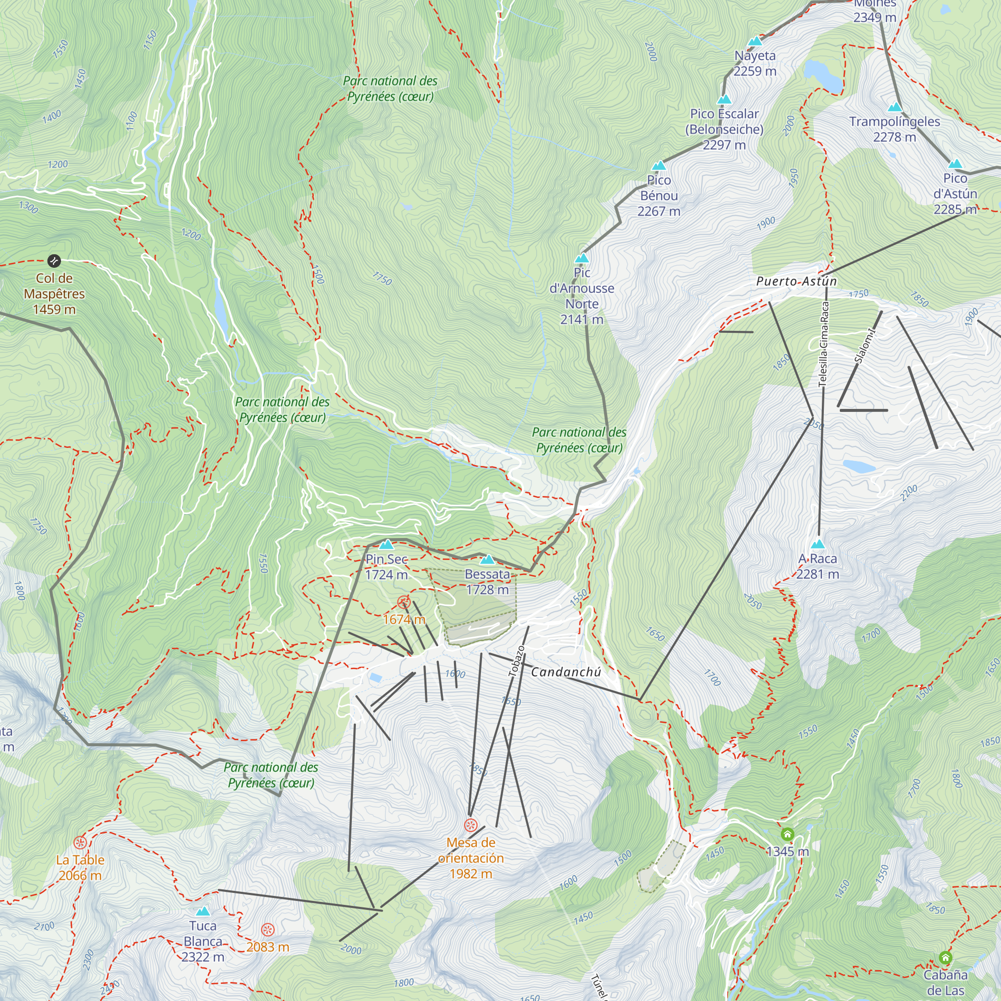 Gîte Somport map