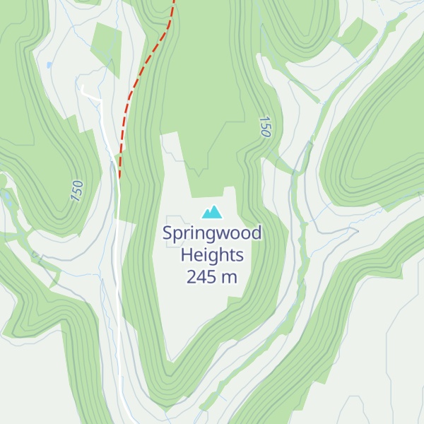 Map of Springwood Heights