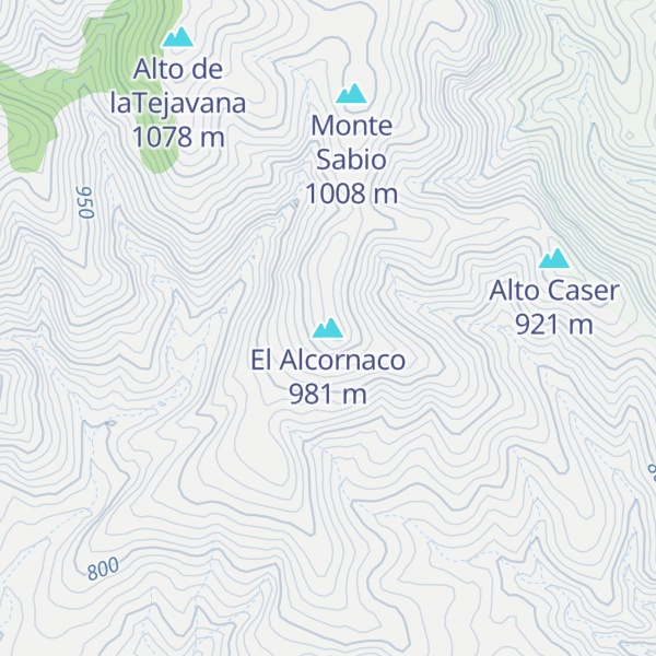 Map of El Alcornaco