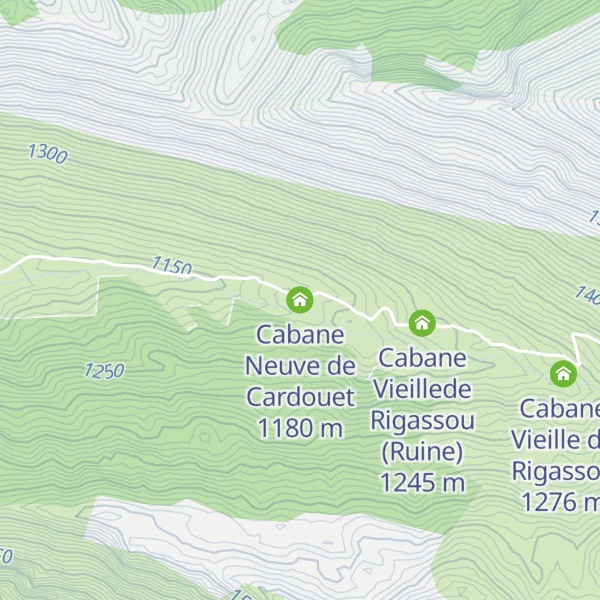 Map of Cabane Neuve de Cardouet