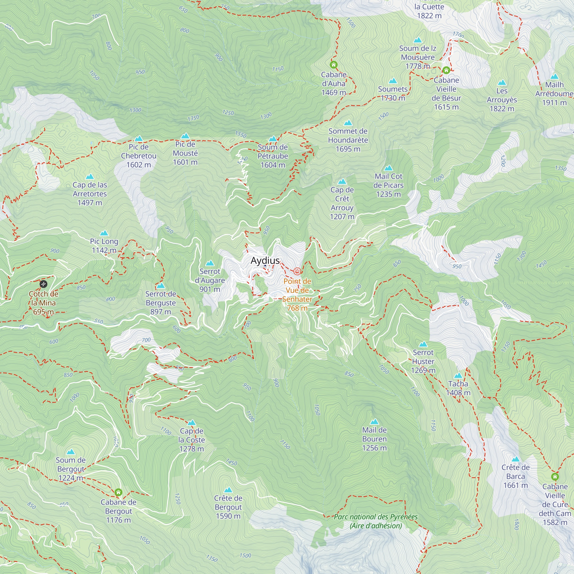 Gîte de Lanset map