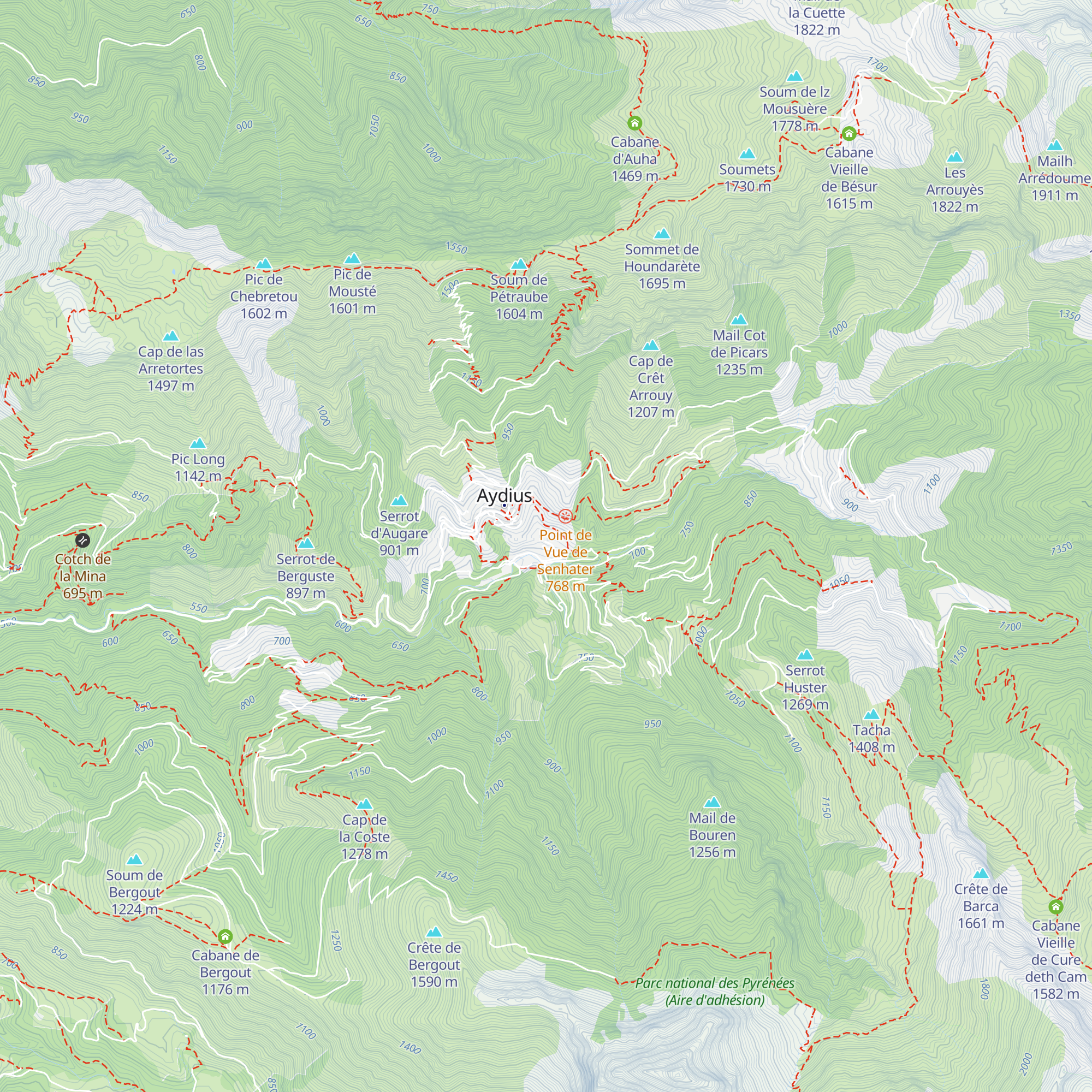 Gîte de Lanset map