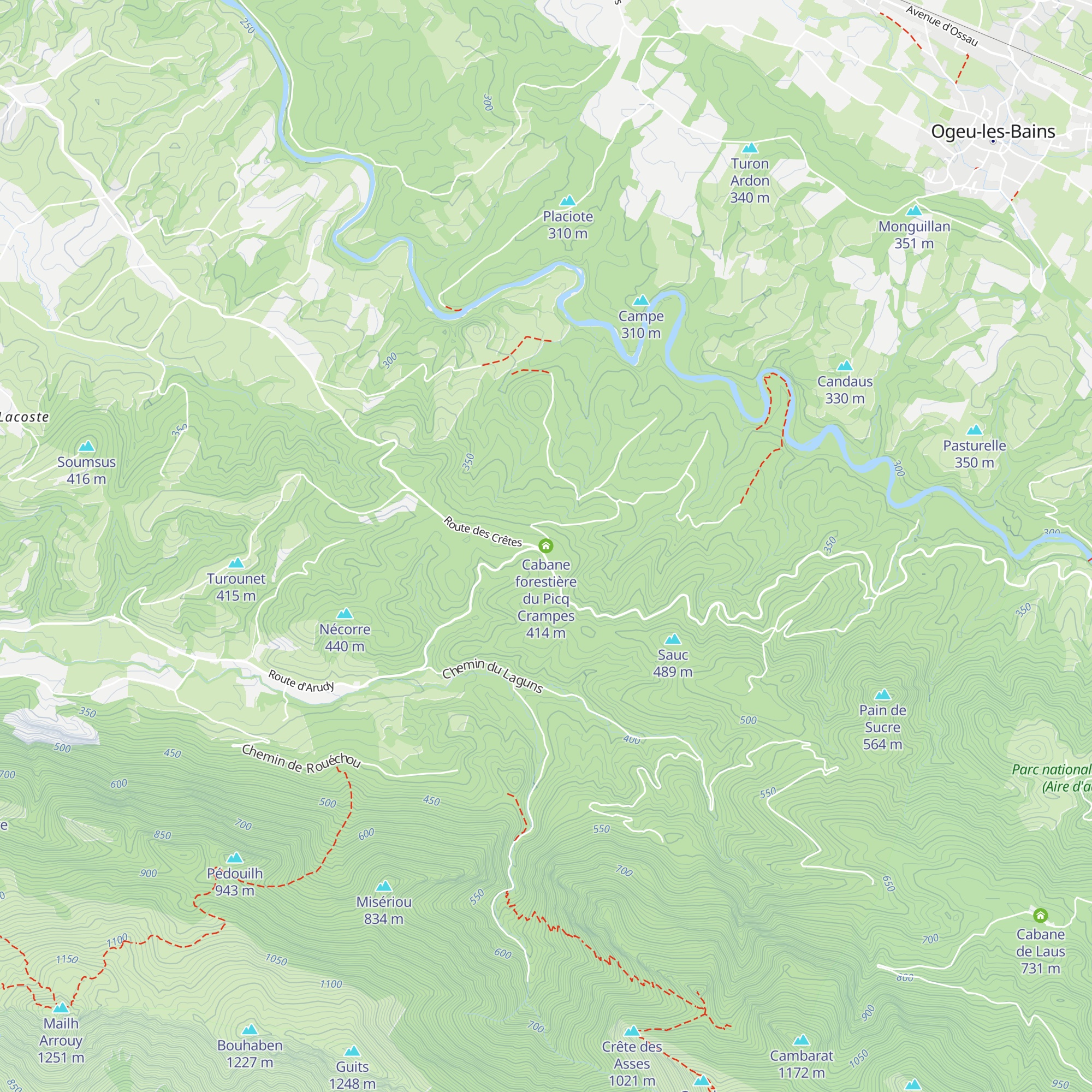 Cabane forestière du Picq Crampes map
