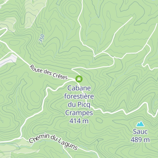 Map of Cabane forestière du Picq Crampes