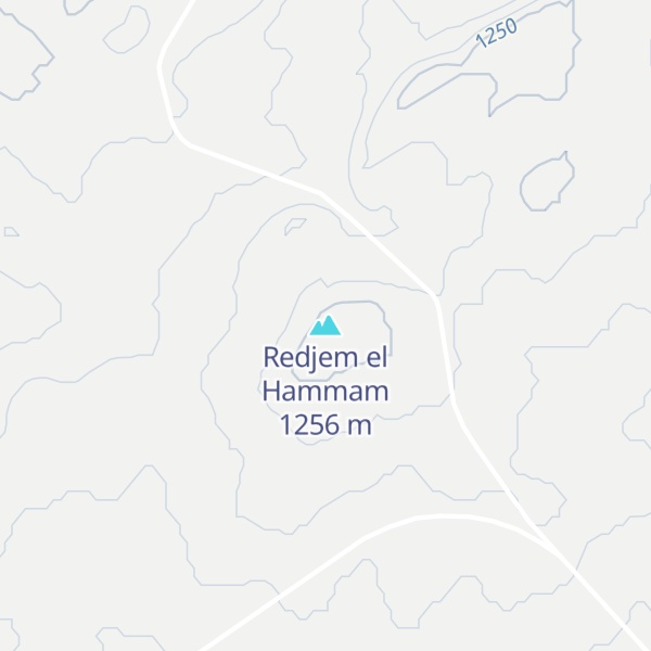 Map of Redjem el Hammam