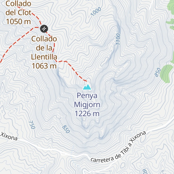 Map of Penya Migjorn