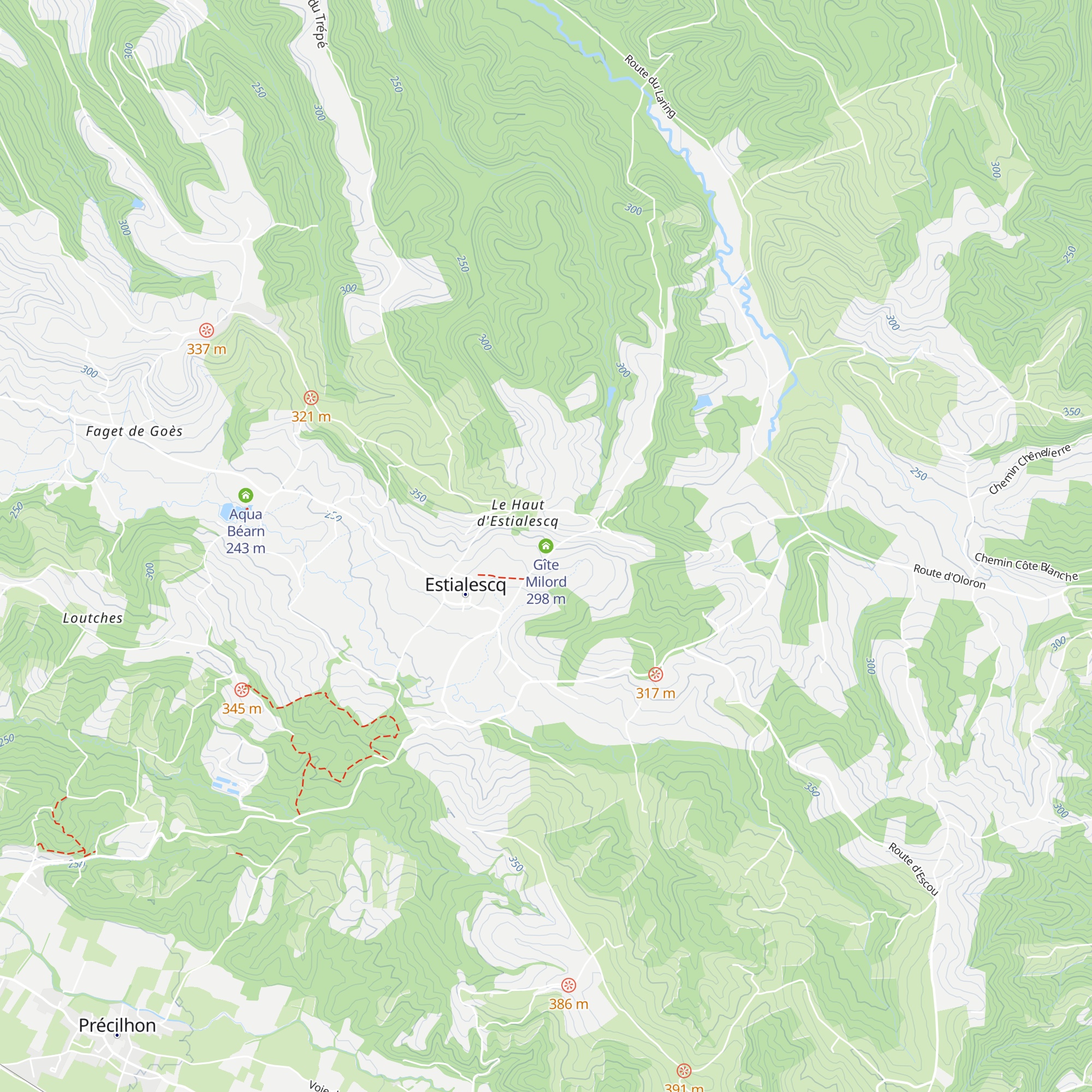 Gîte Milord map