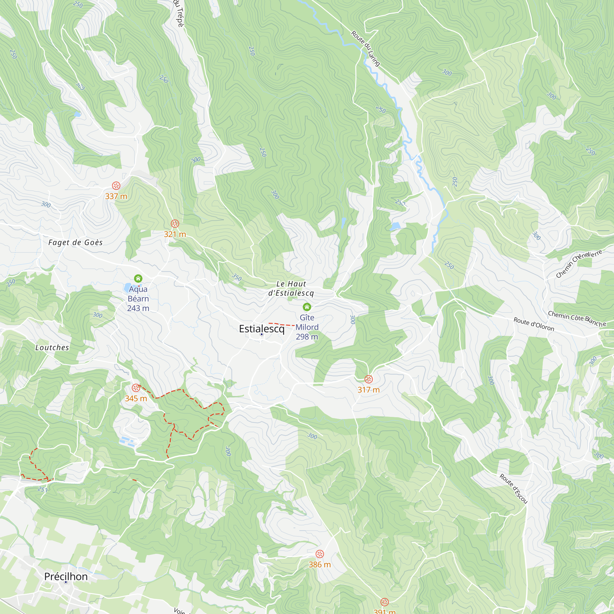 Gîte Milord map
