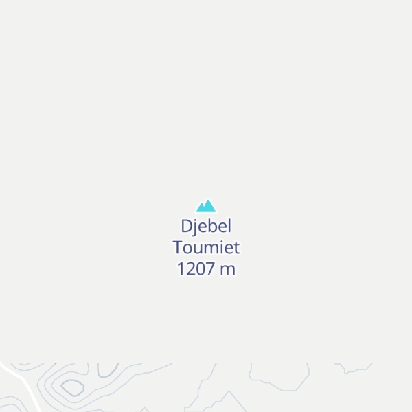 Map of Djebel Toumiet