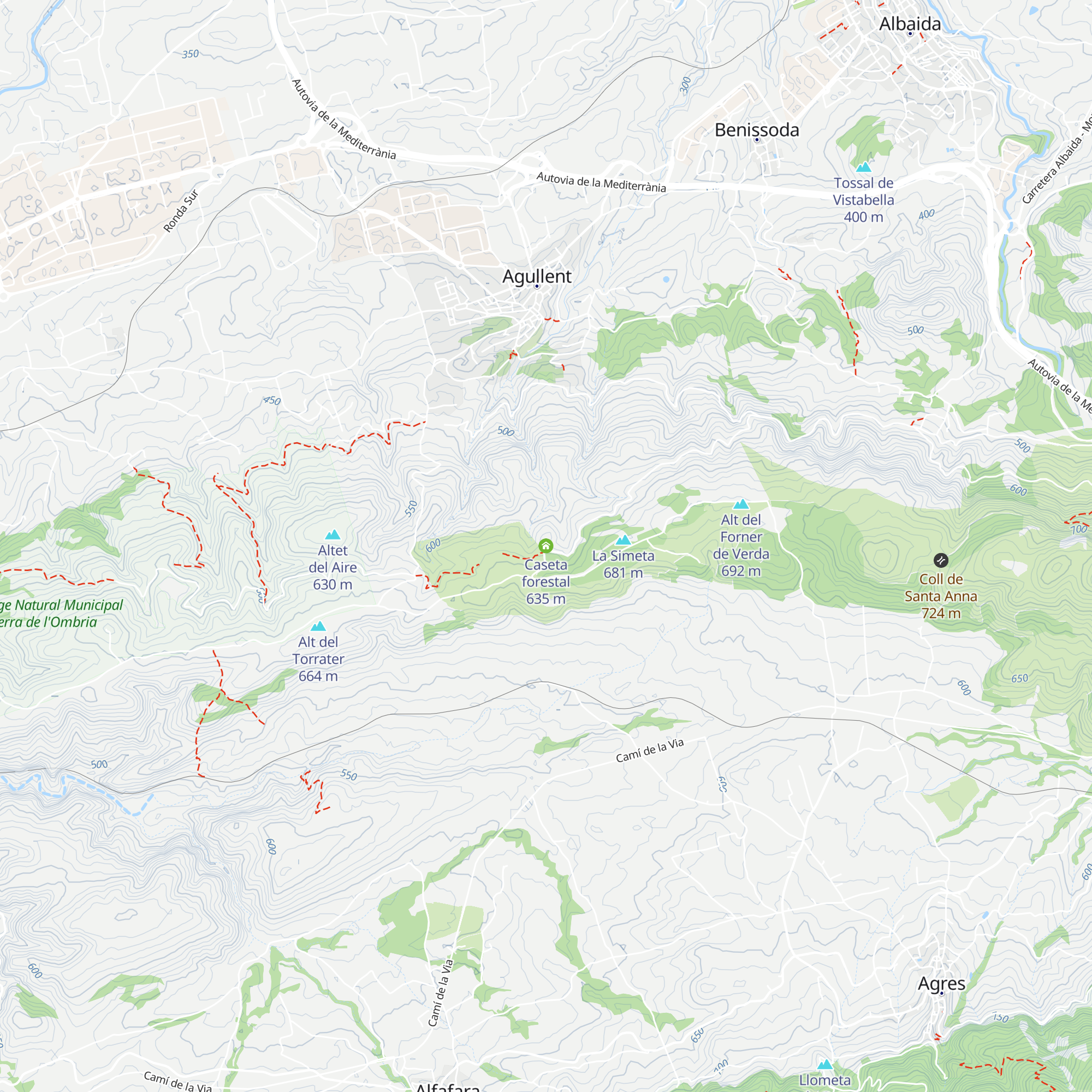 Caseta forestal map