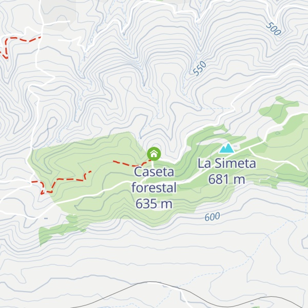 Map of Caseta forestal